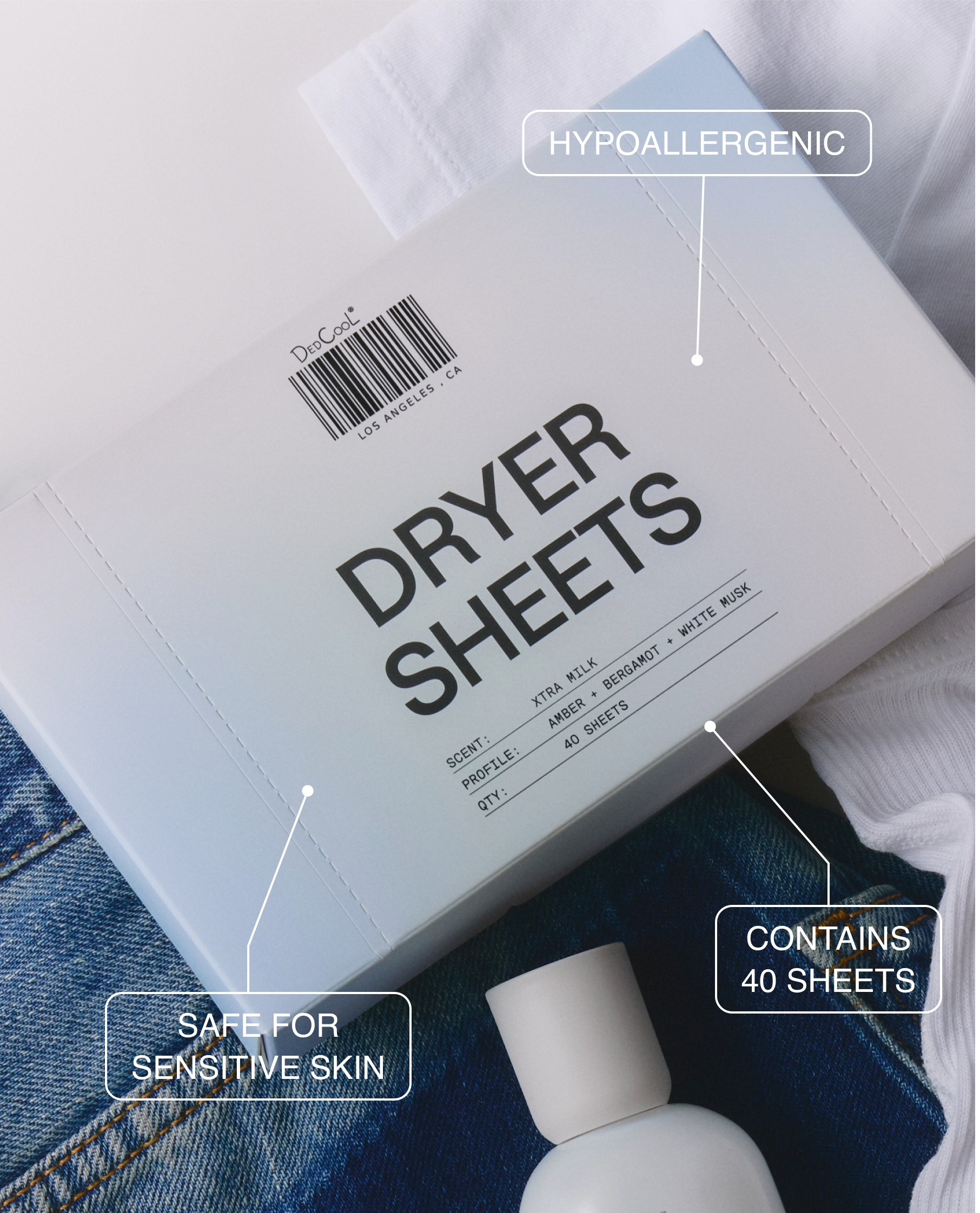 Dryer Sheets in Xtra Milk