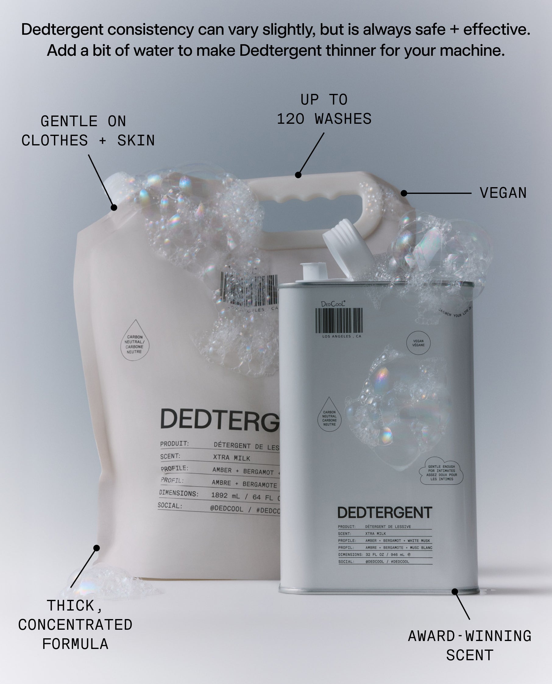 Dedtergent Refill Xtra Milk